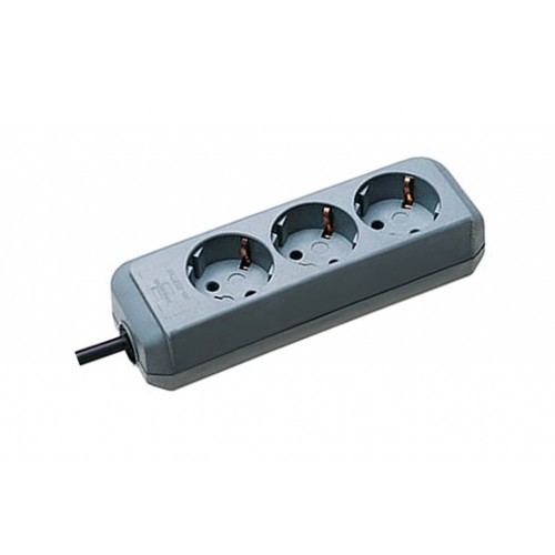 ENCHUFE ECO 3B+1,5M ANTRACITA