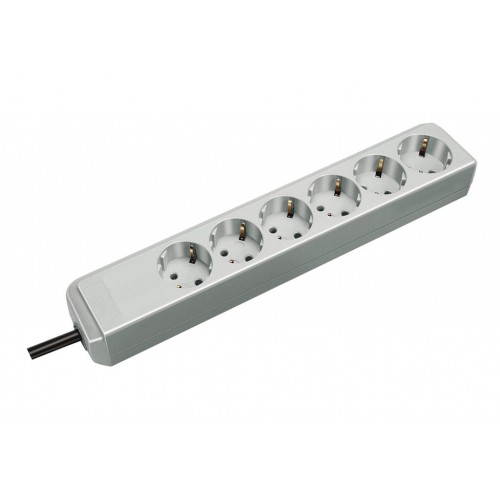 ENCHUFE ECO 6B+1,5M GRIS