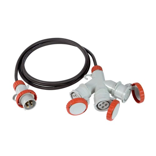 CEE 3CETAC 3P+T 16A IP67 2M