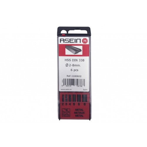 BROCA HSS-RECT. EST.6BRO DIA.2-8MM PLAS