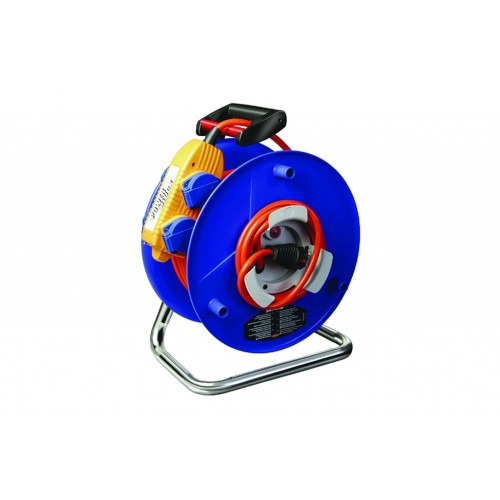 TAMBOR DE CABLE 40M. CON 4 TOMAS IP44 FG