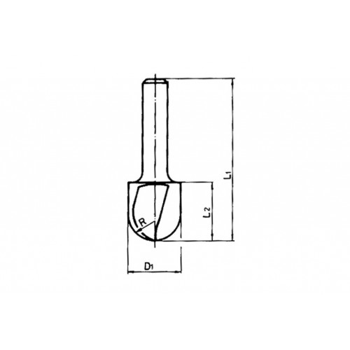 FRESA MADERA HSS ROMO 12.7MM.(FG)