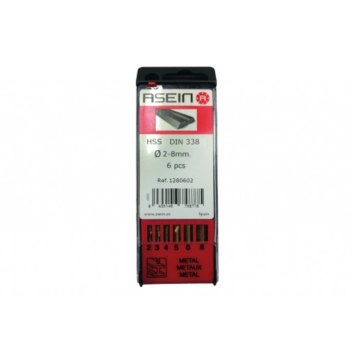 BROCA HSS-CO EST.6 BRO DIA2-8MM PLAS