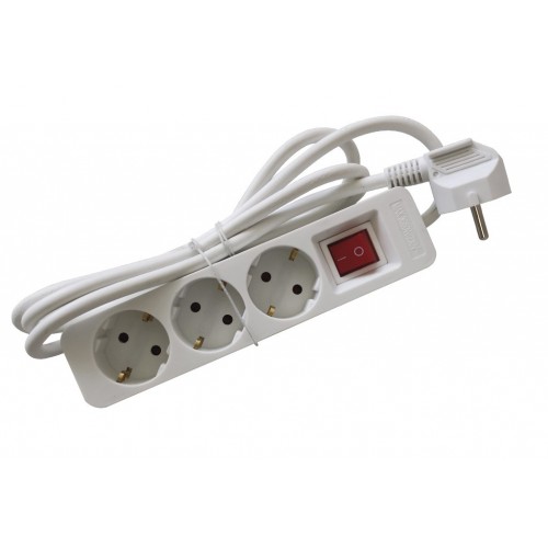 ENCHUFES ECO 3B+INT+1,5M BLANCO