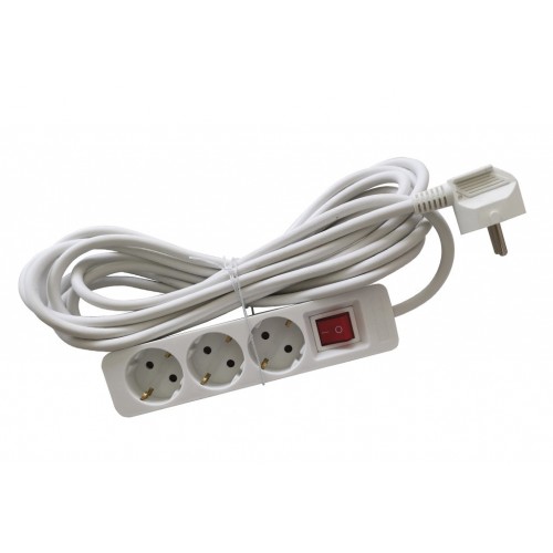 ENCHUFES ECO 3B+INT+5M BLANCO #