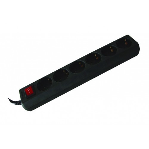 ENCHUFES NEGRO 6 B C/INT"3604070