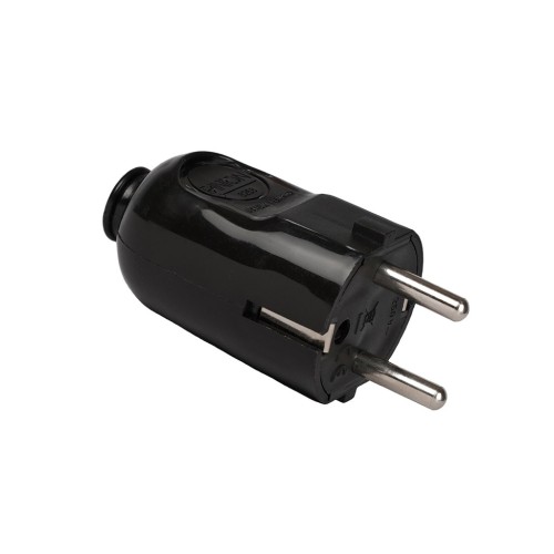 DOMESTICO CLAVIJA 2P+T 16A NEGRO