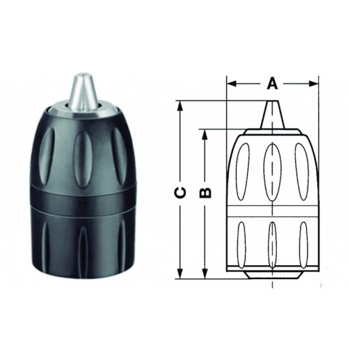 PORTABROCAS LD CAUCHO 2-13MM.1/2"X20