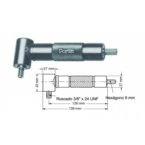 ACCESORIOS CODO 90º PARA TALADROS