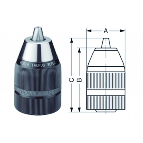 PORTABROCAS LD METAL 1,5-13MM.1/2"X20