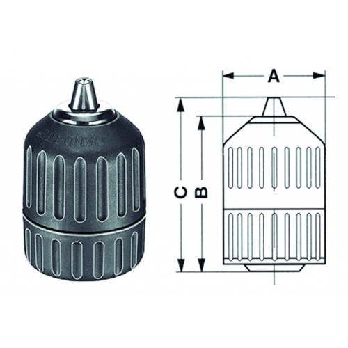 PORTABROCAS LD PLAST.1.5-10MM.1/2"X20