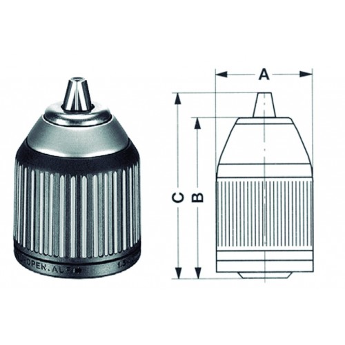 PORTABROCAS LD PLAST.1.5-10MM.1/2"X20