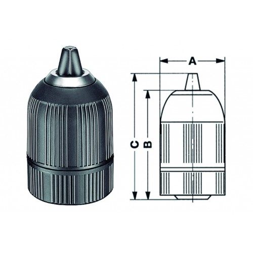 PORTABROCAS LD PLAST.1.5-13MM.1/2"X20