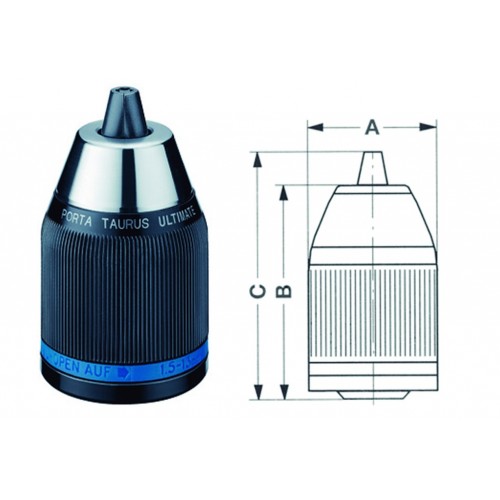 PORTABROCAS LD METAL.1.5-13MM.1/2"X20