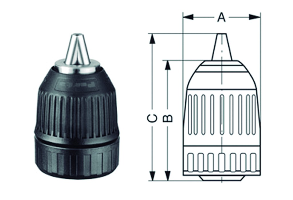 PORTABROCAS LD CAUCHO 1,5-10MM.1/2"x20