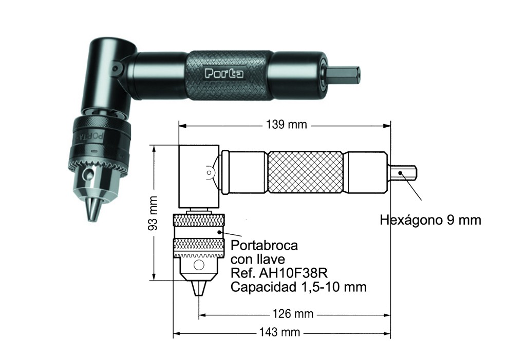 ACCESORIOS CODO 90ºC/PORTA C/LLAVE