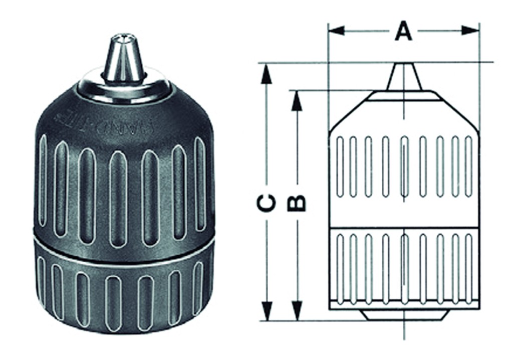 PORTABROCAS LD PLAST.1.5-10MM.3/8"X24H