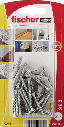 fischer Taco de expansión S 5 con tornillo