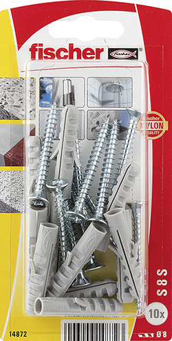 fischer Taco de expansión S 8 con tornillo