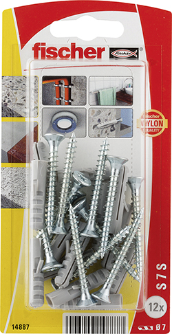 fischer Taco de expansión S 7 con tornillo