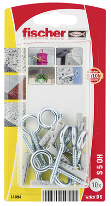 fischer Taco de expansión S 5 OH con gancho de ojo