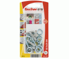 fischer Taco de expansión SX 5 x 25 con gancho de ojo