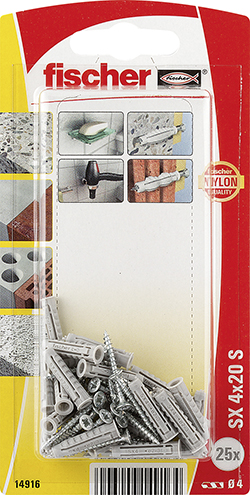 Taco de expansión fischer SX 4 x 20 S