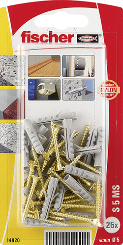 fischer Taco de expansión S 5 con tornillo