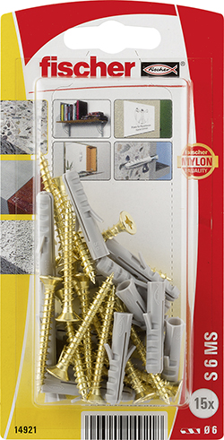 fischer Taco de expansión S 6 con tornillo