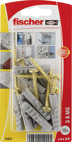 fischer Taco de expansión S 8 con tornillo