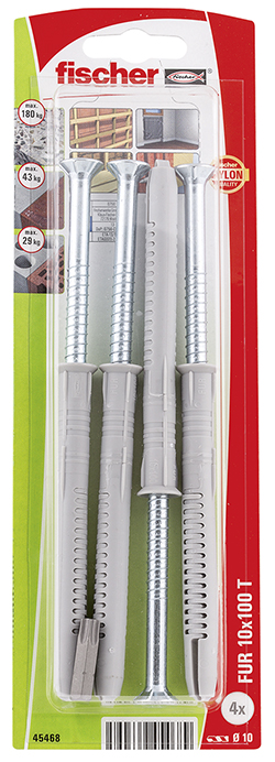 Fijación para marcos fischer FUR 10 x 100 T K