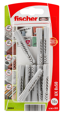 Taco universal fischer UX 8 x 50 K sin reborde