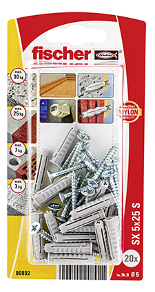 Taco de expansión fischer SX 5 x 25 S