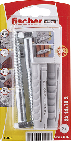 Taco de expansión fischer SX 14 x 70 S