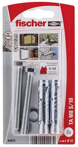 fischer Anclaje de servicio pesado TA M8 S/10 K NV
