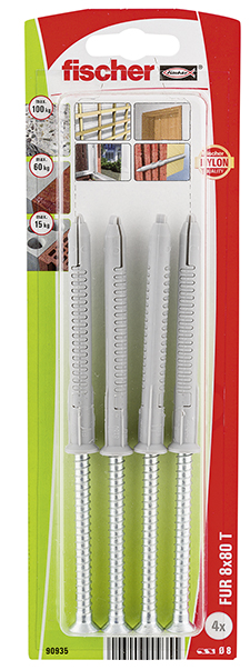 Fijación para marcos fischer FUR 8 x 80 T K