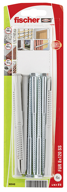 Fijación para marcos fischer FUR 8 x 120 SS K