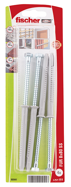 Fijación para marcos fischer FUR 8 x 80 SS K