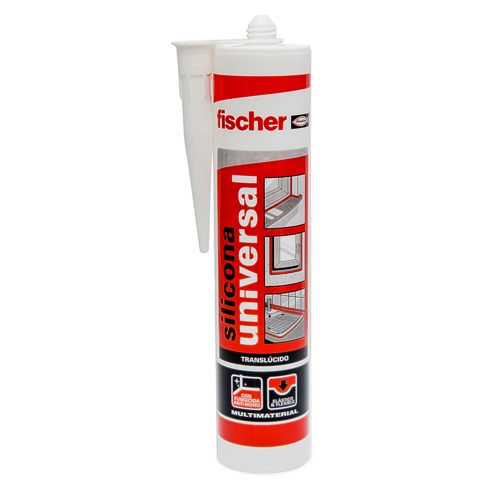 fischer SILICONA UNIVERSAL NEGRO