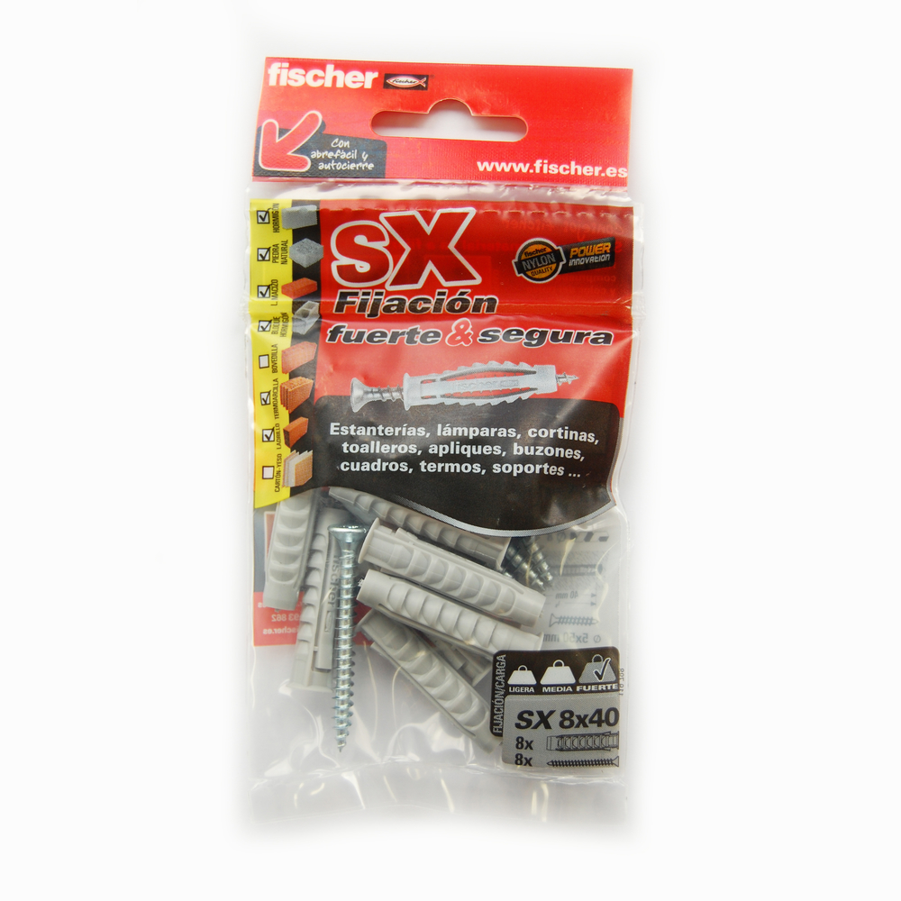 fischer Taco de expansión SX 8 x 40 S tornillo