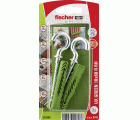 Taco universal fischer UX GREEN 10 x 60 RH con reborde y hembrilla abierta SB-card