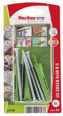 Taco universal fischer UX GREEN 8x50 R S