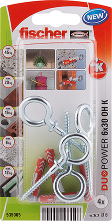 fischer DUOPOWER 6 x 30 OH con gancho de ojo