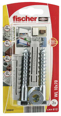 Fijación fischer para sanitarios WL 10 x 70 K