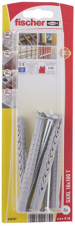 fischer Fiajciones de estructuras para SXRL 10 x 100 T acero zincado