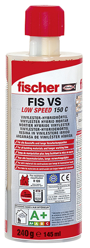 Anclaje químico fischer FIS VS 150 C