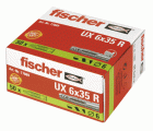 fischer Taco universal UX 6 x 35 R con borde en caja