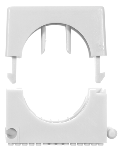 fischer Abrazadera de montura SCH 812 Gris RAL 7035