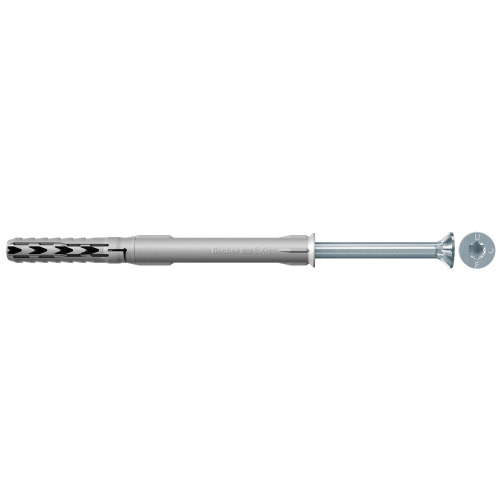 fischer Fijaciones de marco SXR 10 x 260 T con tornillo de seguridad gvz