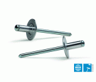 Remache estándar cabeza ancha aluminio/acero